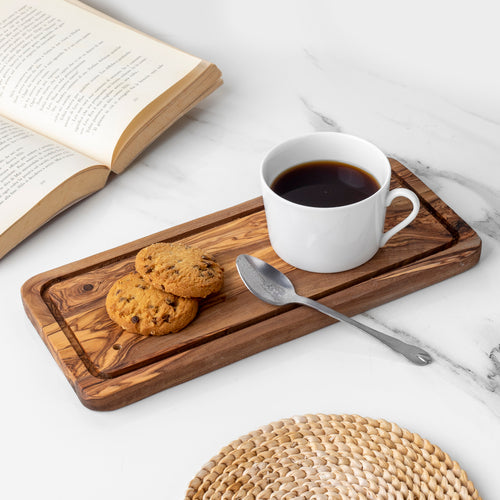 Eco-Friendly Olivenholz Schneide- & Servierbrett mit Saftrille